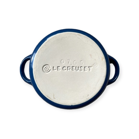 NWOT Le Creuset Stoneware Marseille Blue Mini Coquette Casserole - Picture 6 of 6